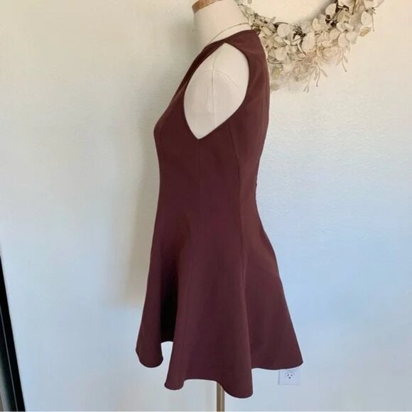 ZARA ZW Collection Brown Caramel Halter Godet Dress Medium M - Picture 5 of 14